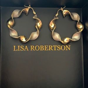 Gold/Silver hoop earrings